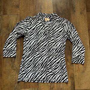 Women's Sport Haley Zebra Print Top Size XS